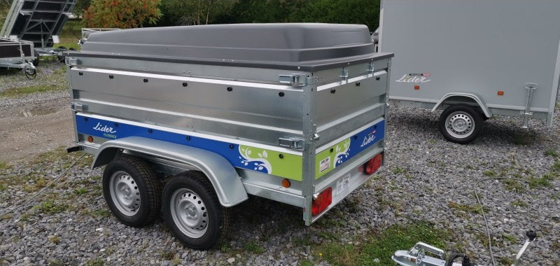 Remolque Florence 233x132x39 + Capota ABS + Laterales Dobles 522 Kg