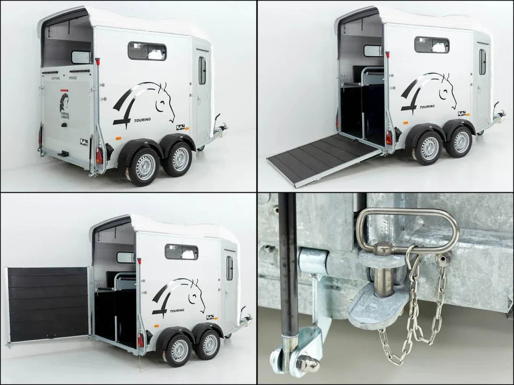 Remolque para Ganado y Caballos Aluminio para paseo de salto (2 caballos)