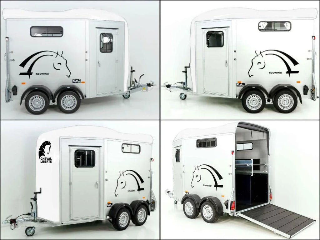 Remolque para Ganado y Caballos Aluminio para paseo de salto (2 caballos)