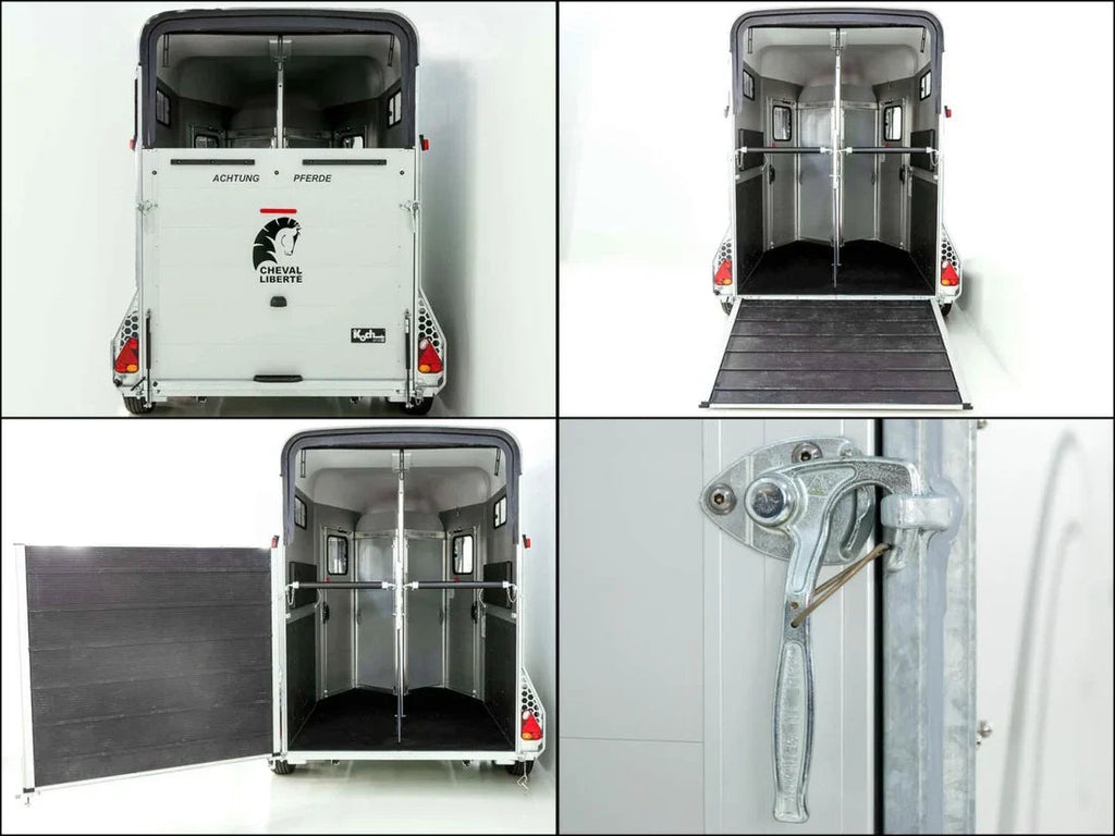 Remolque para Ganado y Caballos Aluminio para paseo de salto (2 caballos)