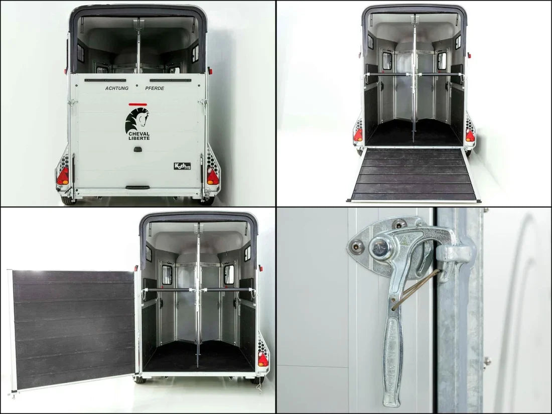 Remolque para Ganado y Caballos Aluminio para paseo de salto (2 caballos)